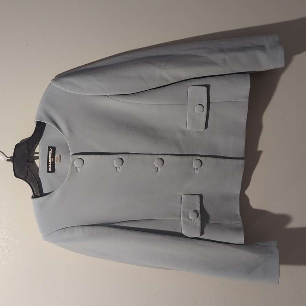 KARL LAGERFELD | BLUE BUTTON BLAZER